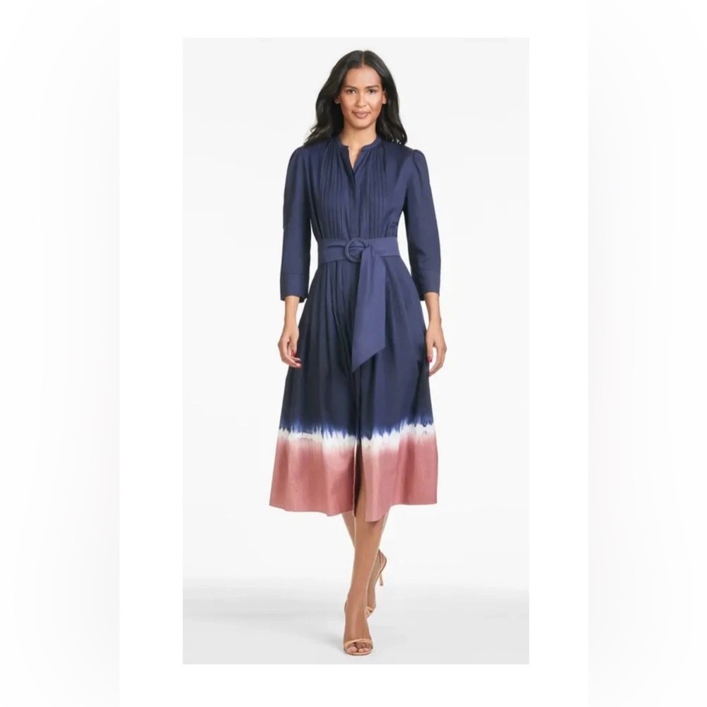 Sachin + Babi NWT Elegant Mari Midnight Size 8 Dress in Navi P2P 18”W 14”STH 48”